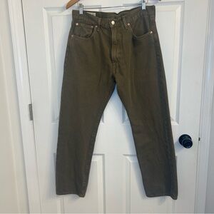 Levi's Men's Straight Jeans - Olive Green